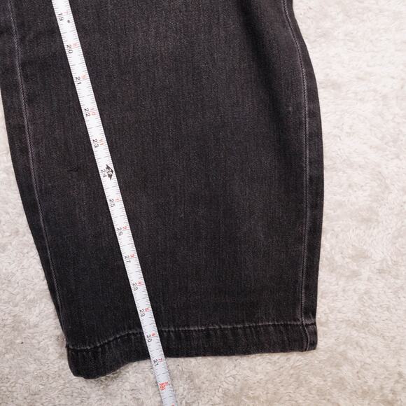 H&M Black Wide Leg Pull On Jeans Denim Pants Womens Size M NWT - Picture 6 of 10